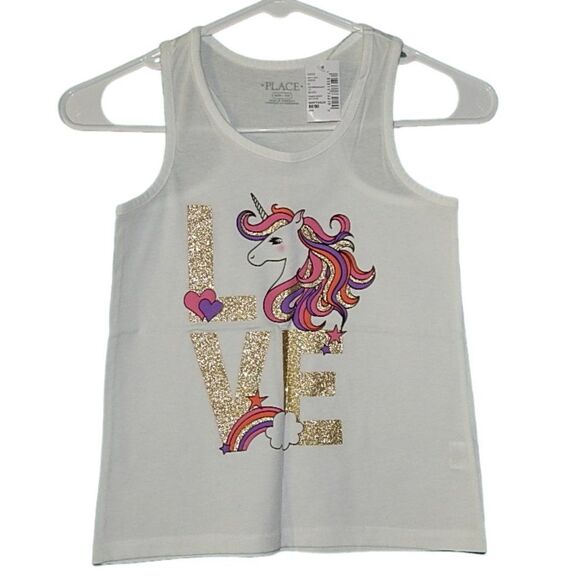 set of 4 bundle CHILDREN'S PLACE girls medium 7/8 New With Tags graphic shirts - Picture 8 of 9